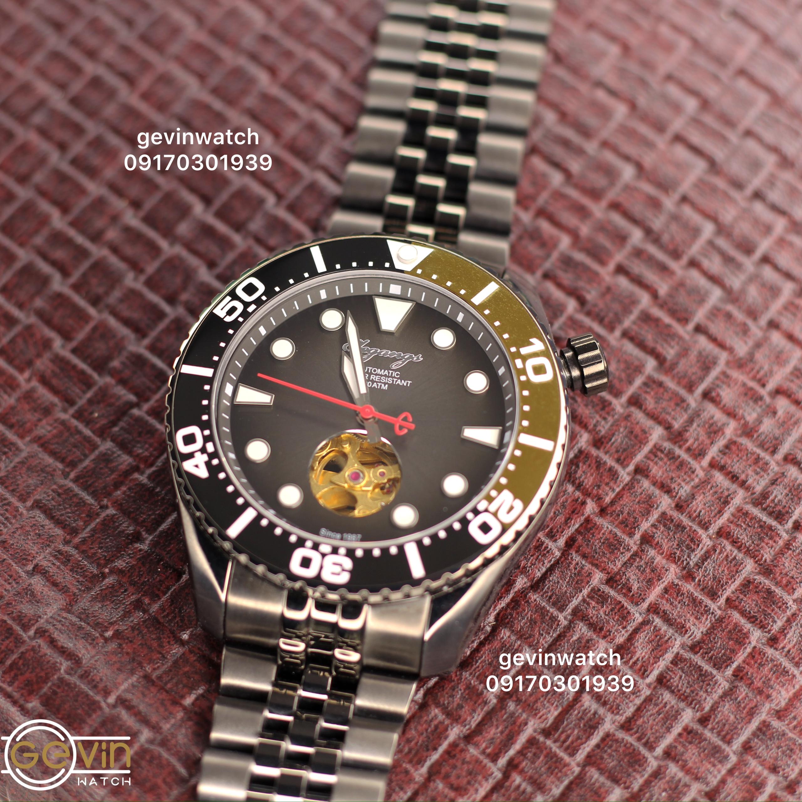 ساعت فلزی مردانه الگنگس اتومات مدل SA8312-705