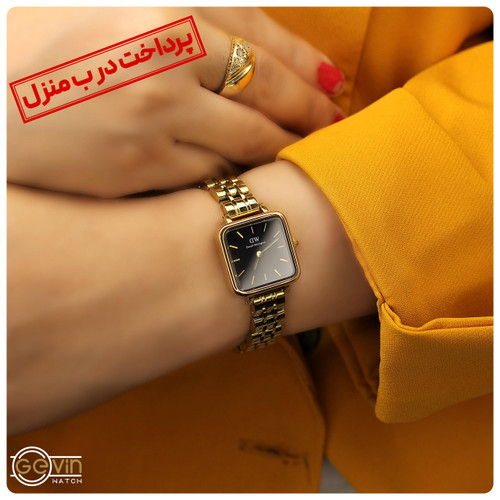 ساعت دنیل ولینگتون چهار گوش فلزی زنانه