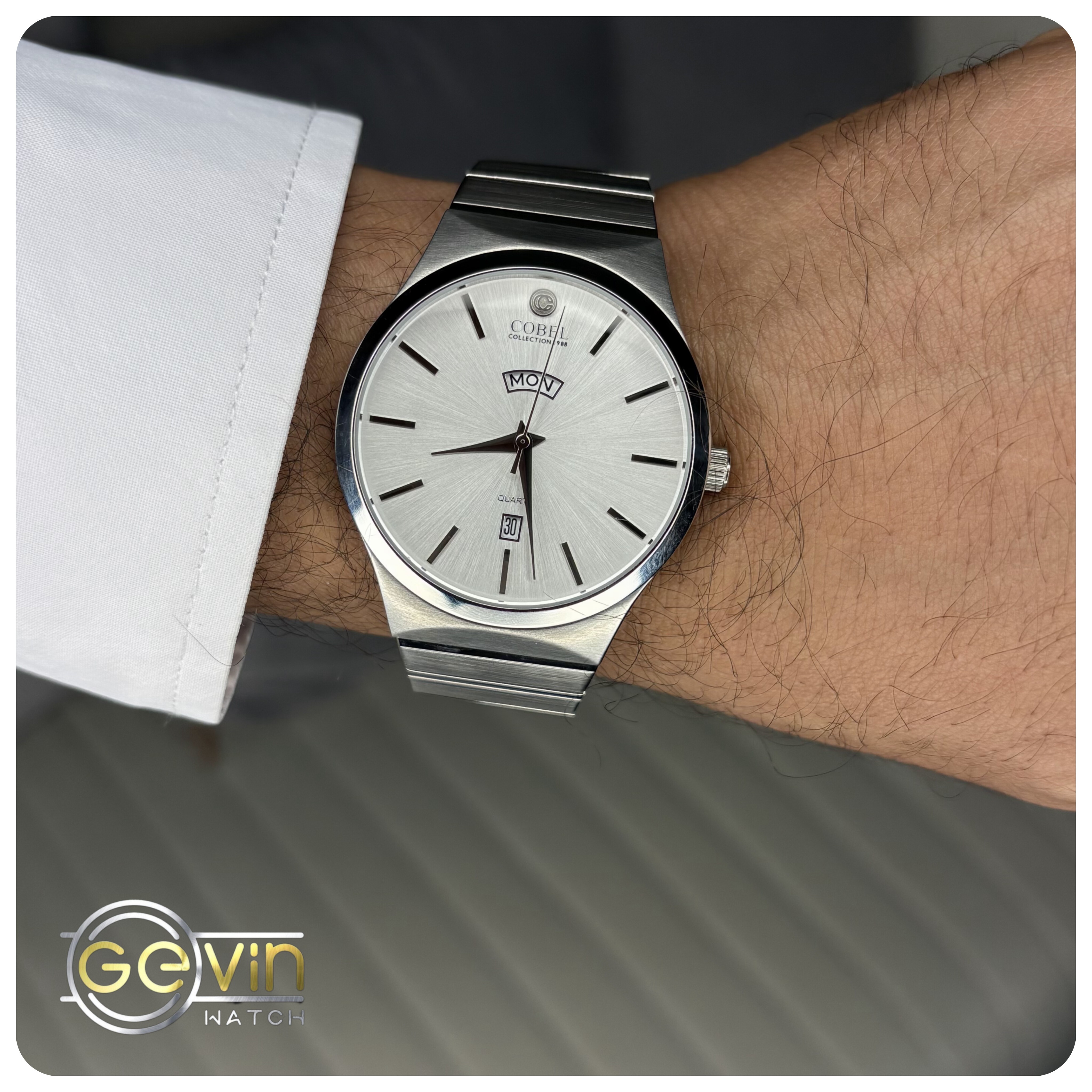 ساعت کوبل مردانه فلزی مدل CB6283G