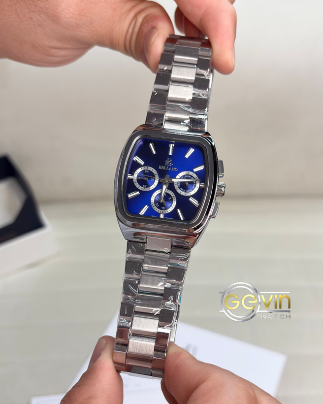 ساعت مردانه بلانو فلزی چهارگوش سه موتور مدل B6108/8